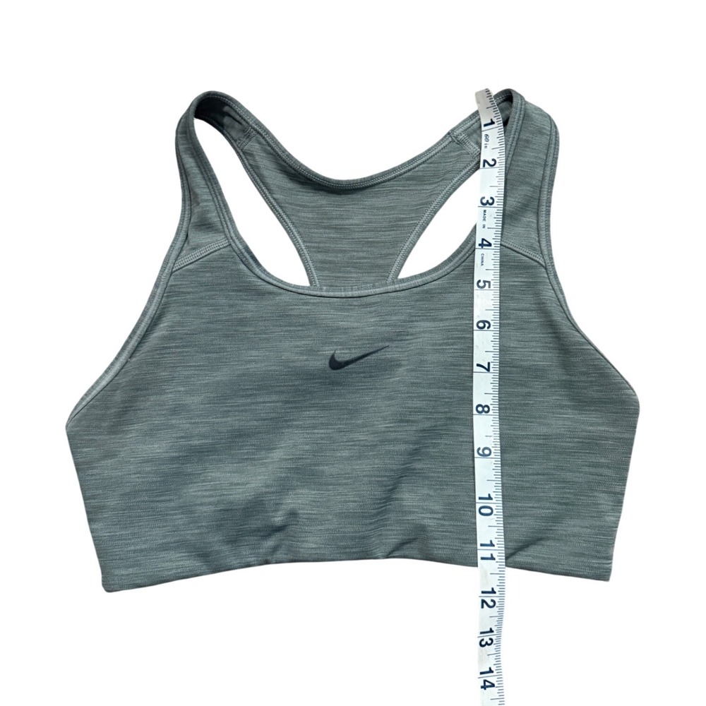 Nike Heathered Gray Dri-FIT Racerback Sports Bra M Sporty Spice Clean Girl - Picture 4 of 5